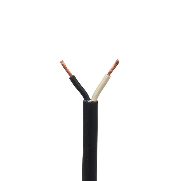 16 AWG SJOOW Portable Cord, 2 Conductor 300V Power Cable, EPDM Wires w/CPE Outer Jacket - 10' Lngth